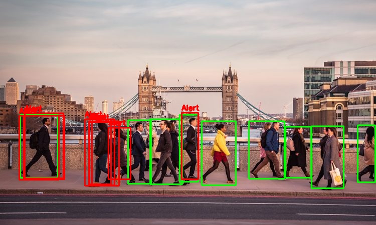 Social Distancing & Face Mask Detection